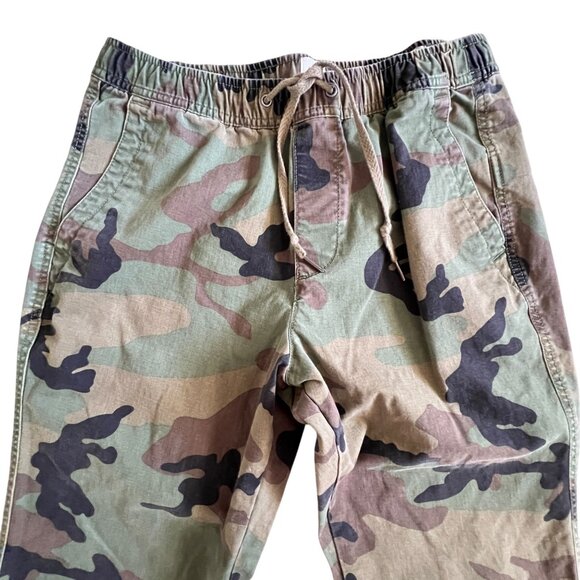 Gap Essential Jogger Pants Size M Camouflage Elastic Waist Drawstring Cotton - Picture 4 of 12